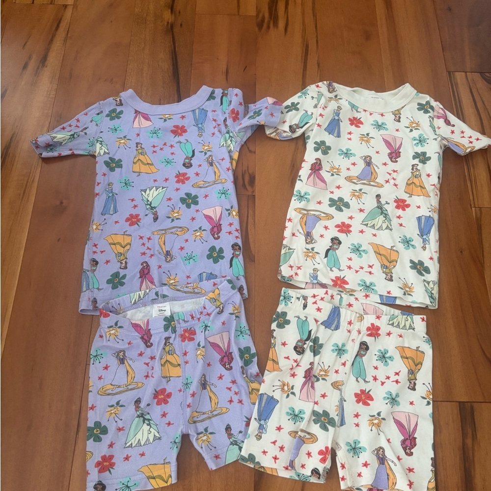Kids Pajamas Set - Purple and White